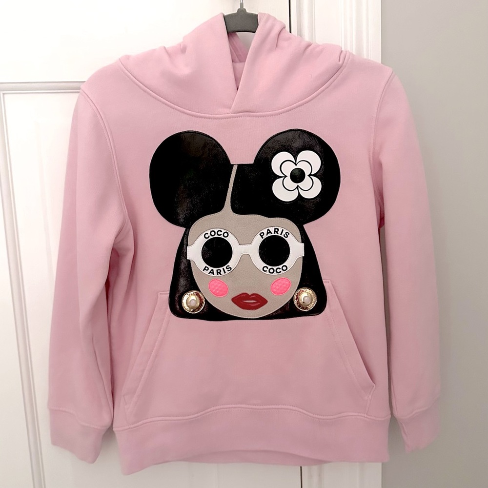 Nil & Mon Coco Paris designer hoodie sweatshirt - size 5-6